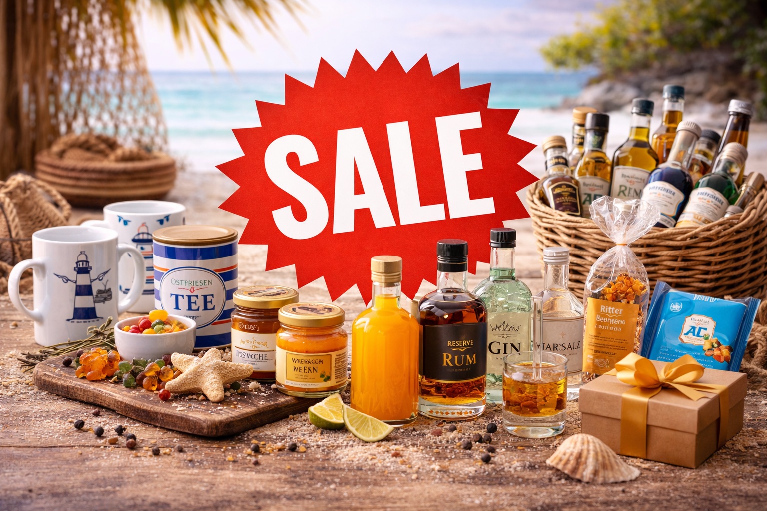 Reduzierte Produkte aus verschiedenen Sortimenten