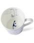 Preview: Becher 400 ml Indigo maritim Kleine Anker Streifen Sylt