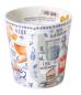 Preview: Becher 500 ml Waffeln Nordisch Blau
