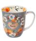 Preview: Becher 400 ml Orangen-Blütenkranz