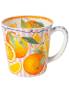 Preview: Becher 500 ml Sommerlaune Orange aus Fine Bone China