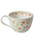 Preview: Becher 400 ml Zarte Erdbeeren aus Fine Bone China mit feinem Erdbeer-Motiv