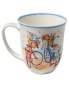Preview: Becher 400 ml Ab ans Meer aus Fine Bone China mit maritimem Motiv