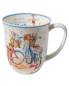 Preview: Becher 400 ml Ab ans Meer aus Fine Bone China mit maritimem Motiv