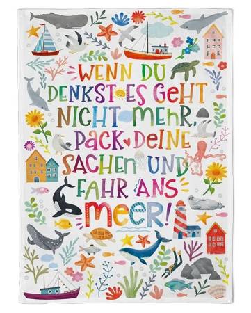 Geschirrtuch Buntes Meer