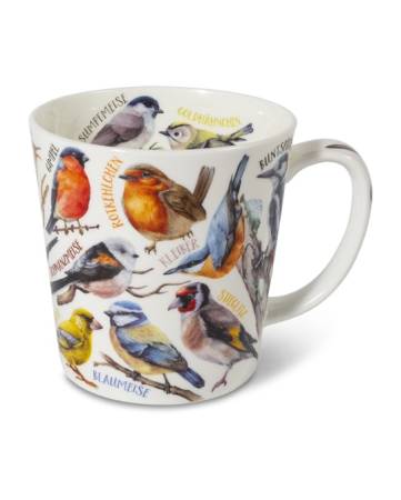 Becher 500 ml Wintervögel