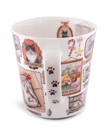 Becher 500 ml Katzenfamilie