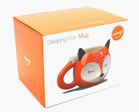 Preview: Keramikbecher im Fuchs-Design als Geschenkidee