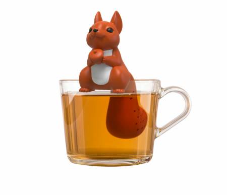 Tee-Ei aus Silikon im Eichhörnchen-Design