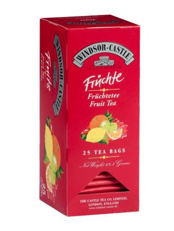 Windsor-Castle Früchtetee 25 Beutel in roter Packung