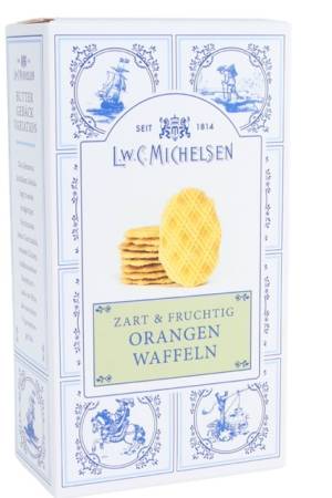 Kleine knusprige Butterwaffeln mit feiner Orangennote