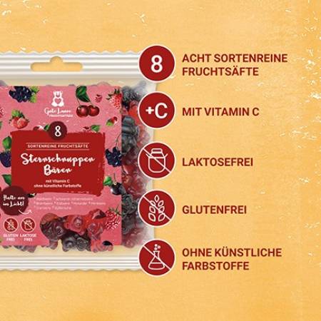 Preview: Sternschnuppen Bären rot 150g