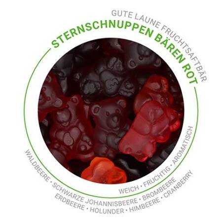 Preview: Sternschnuppen Bären rot 150g