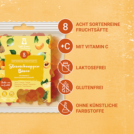 Preview: Sternschnuppen Bären hell 150g