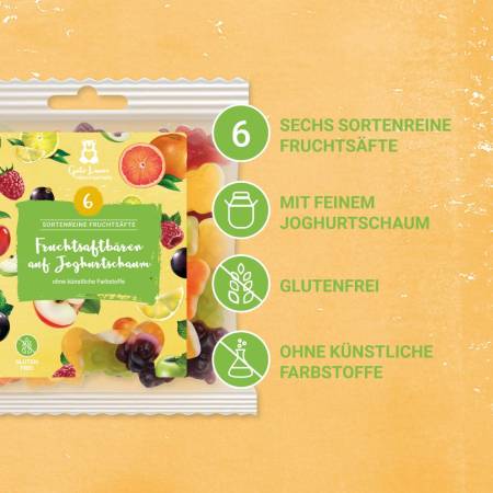 Preview: Fruchtsaftbären auf Joghurtschaum 150g