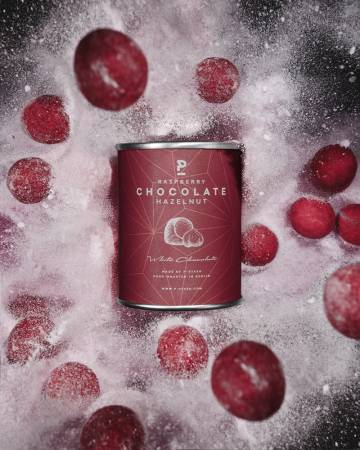 Preview: P-Stash Haselnuss Weiße Schokolade und Himbeere 60 g