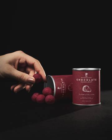 Preview: P-Stash Haselnuss Weiße Schokolade und Himbeere 60 g