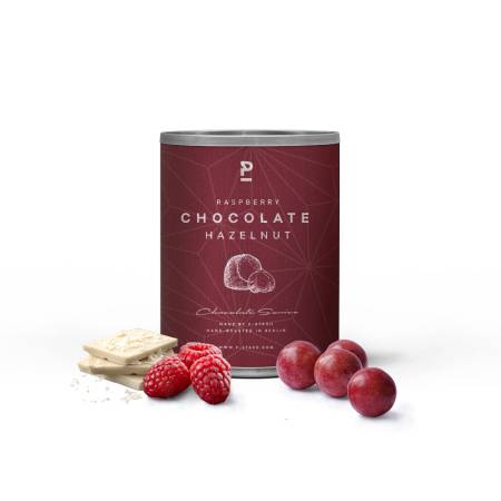 P-Stash Haselnuss Weiße Schokolade und Himbeere 60 g