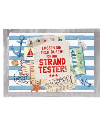 Tee Postkarte Strandtester Früchtetee