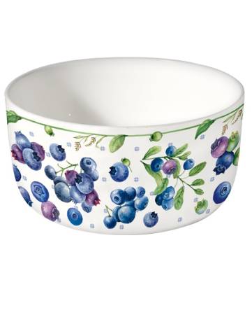 Schale 700 ml Blaubeertraum Fine Bone China mit Blaubeermotiv