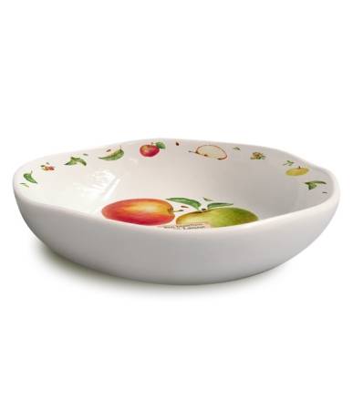 Preview: Dessertschälchen Porzellan Apfel Motiv Detail