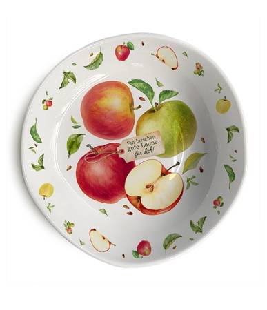 Schälchen 11,5 cm Apfelwissen Fine Bone China mit Apfelmotiven