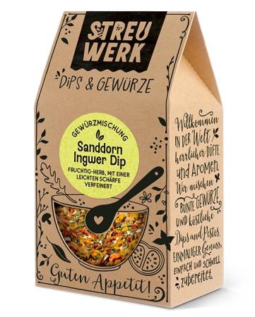 Sanddorn Ingwer Dip 100 g von Streuwerk