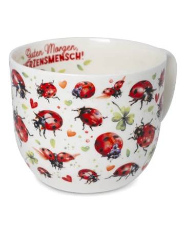 Preview: Becher 700 ml „Marienkäferflug“