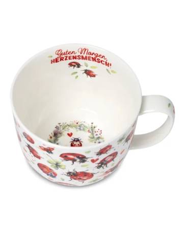 Preview: Becher 700 ml „Marienkäferflug“