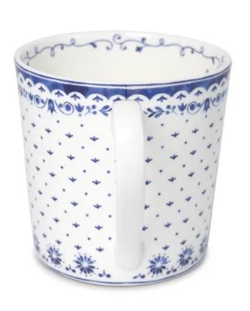 Preview: Becher 400 ml Nordisch Blau Mia aus Fine Bone China