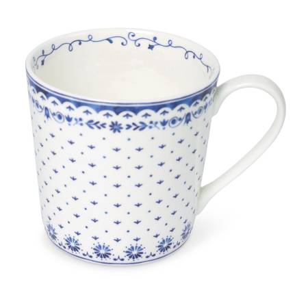 Becher 400 ml Nordisch Blau Mia aus Fine Bone China