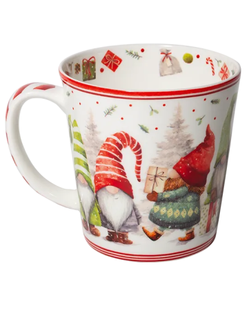 Preview: Winterbecher Wichtelparty 500 ml aus Fine Bone China