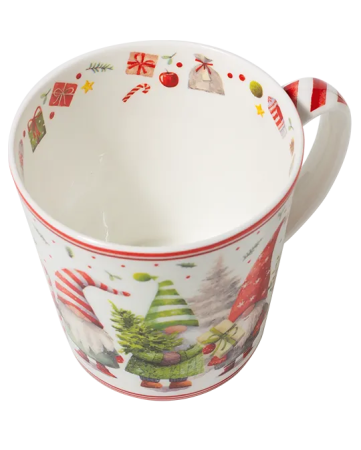 Preview: Winterbecher Wichtelparty 500 ml aus Fine Bone China