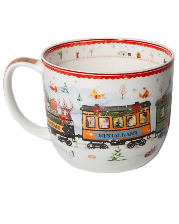 Preview: Jumbo-Winterbecher Winter-Express 700 ml aus Fine Bone China