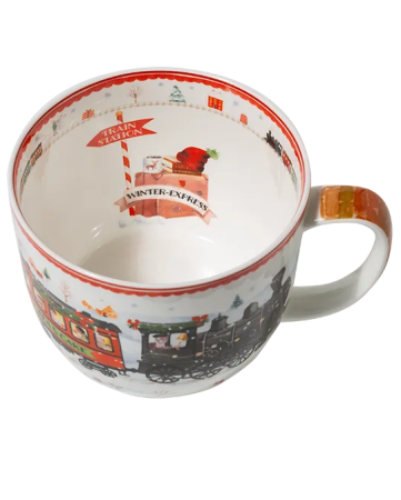 Preview: Jumbo-Winterbecher Winter-Express 700 ml aus Fine Bone China