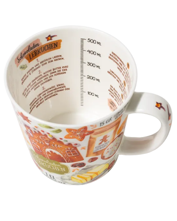 Preview: Winterbecher Lebkuchenbäckerei 500 ml aus Fine Bone China