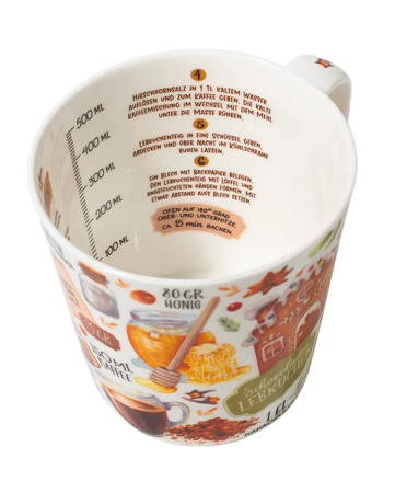 Winterbecher Lebkuchenbäckerei 500 ml aus Fine Bone China