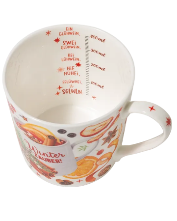 Preview: Winterbecher Glühweinparty 400 ml aus Fine Bone China