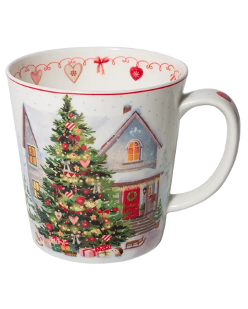 Weihnachtsbecher Weihnachtsbaum 500 ml aus Fine Bone China