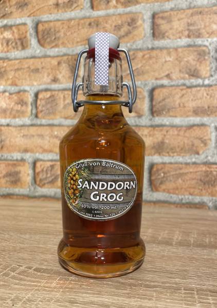 Flasche Henkel 200ml Sanddorn Grog