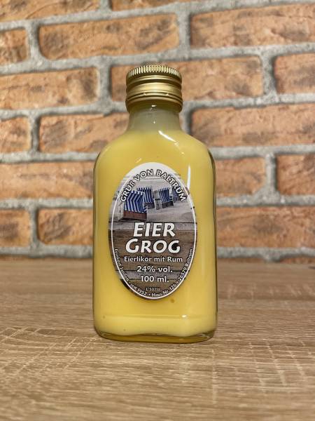 Flasche Flachmann 100 Eiergrog 24%