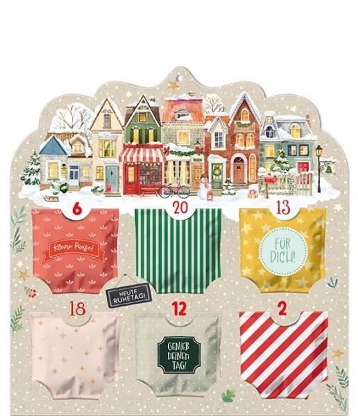 Adventskalender Winterstädtchen