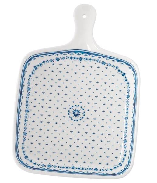 Porzellan Tray Nordisch Blau