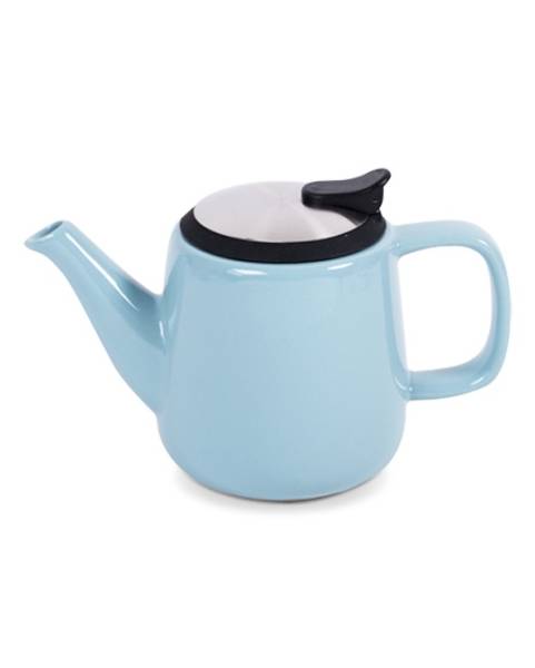 Teekanne 500 ml Blau mit Metalldeckel und Sieb