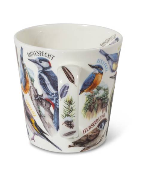 Becher 500 ml Wintervögel