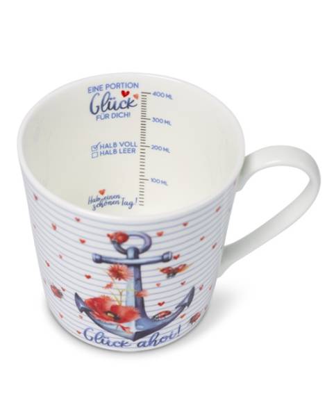 Becher 400ml "Glück Ahoi"