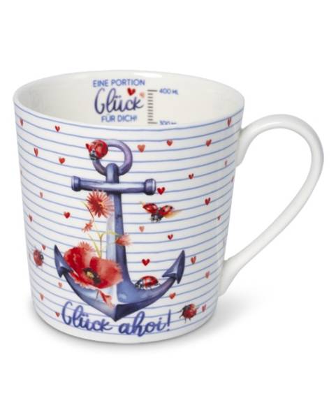 Becher 400ml "Glück Ahoi"