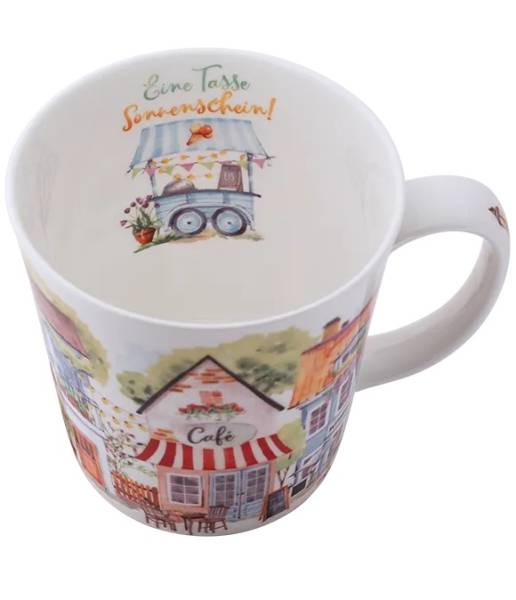 Becher 500 ml Sommerhäuschen
