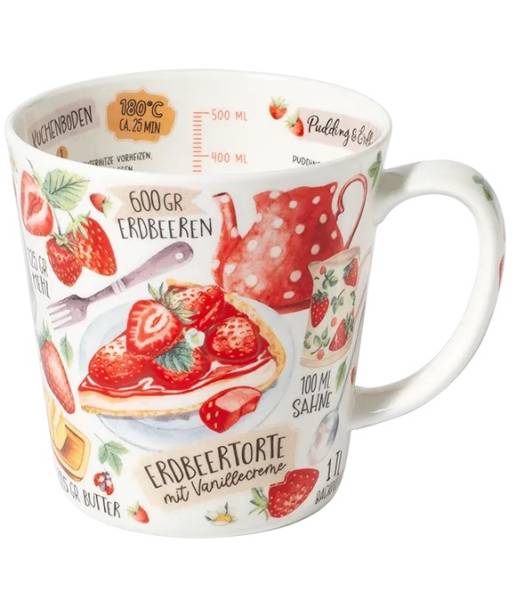 Becher 500 ml Erdbeerkuchen