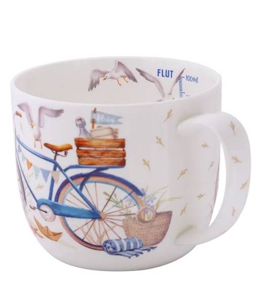 Becher 700 ml Fahrrad am Meer
